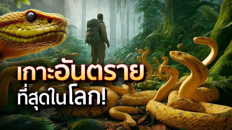 เกาะงู: ดินแดนแห่ง Golden Lancehead Viper ที่อันตรายที่สุดในโลก!